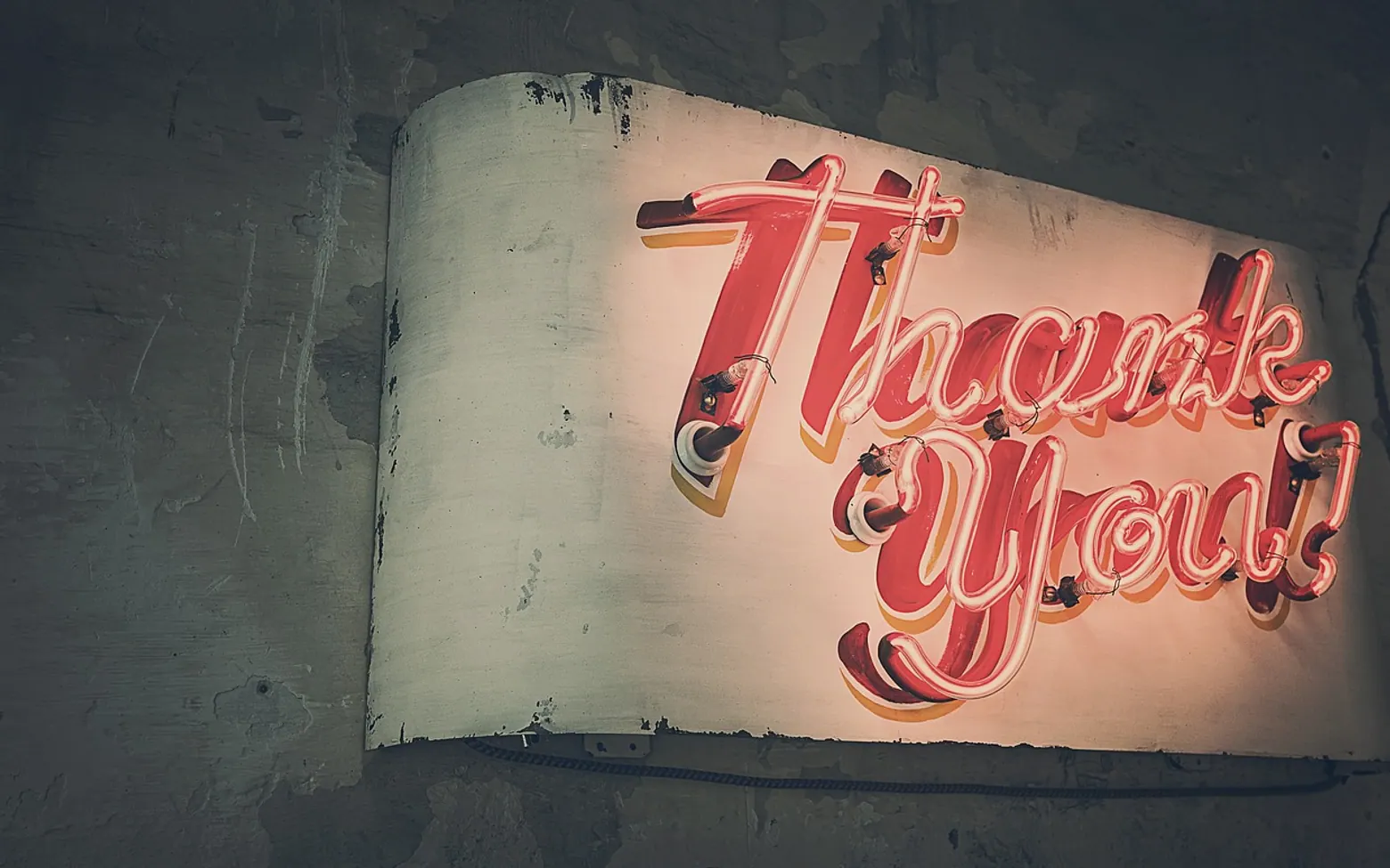 Thank you, neon lights and neon