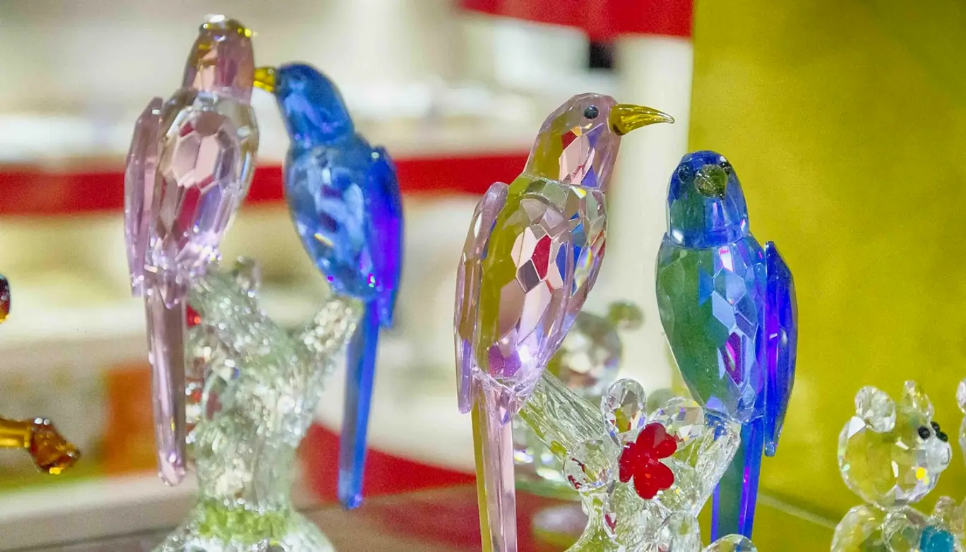 Swarovski, glas and crystal